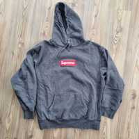 Bluza Supreme Box Logo Hoodie szara 2021 XL