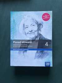 Ponad Słowami 4 , biologia 2, matematyka 4, angielski 4 podr+cwicz