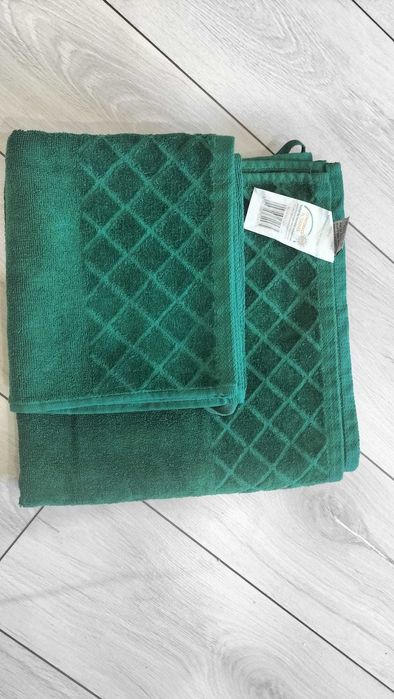 Zestaw ręczników butelkowa zieleń