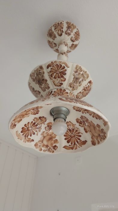 Lampa sufitowa z fajansu Włocławek