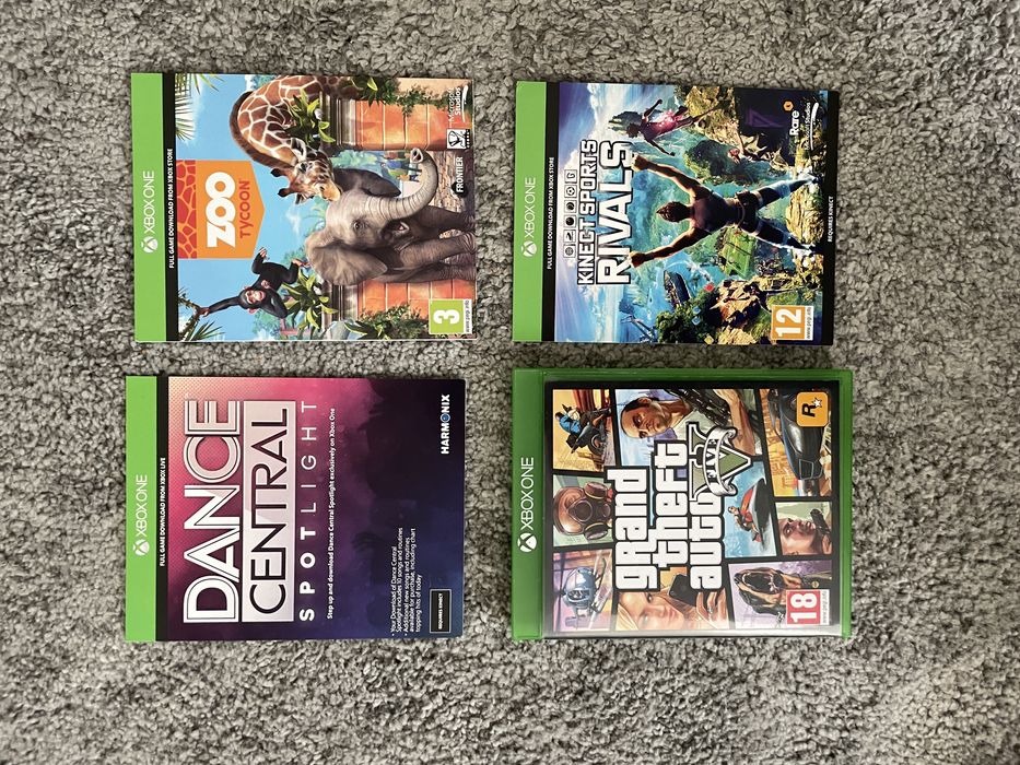 Xbox one + kinect + kontroler + gry
