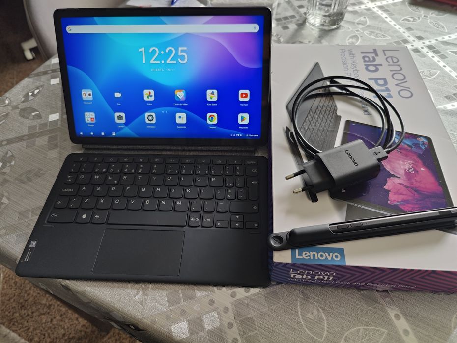 Lenovo Tab p11 com teclado e caneta
