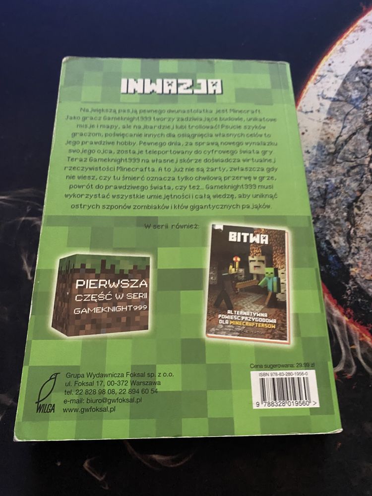 Książka Minecraft Inwazja