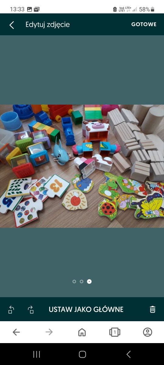 Klocki belgijskie edukacyjne puzzle drewniane układanki