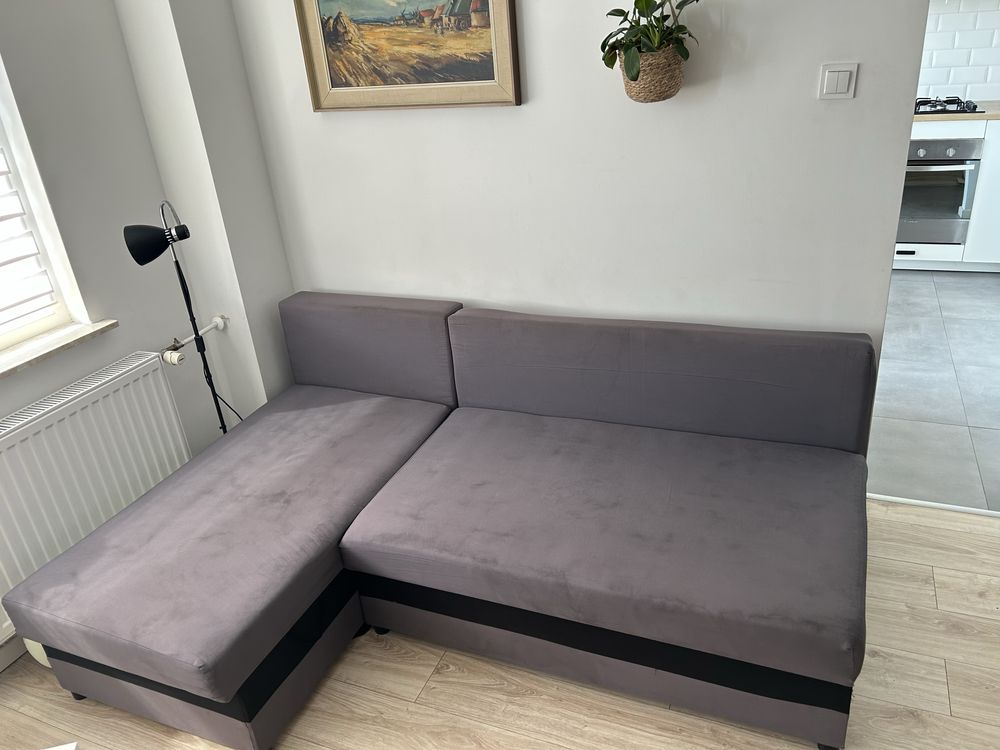 Sofa rogówka z funkcja spania