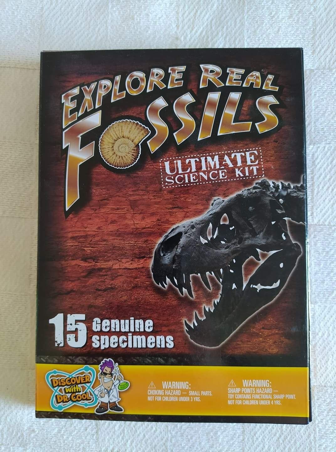 Jogo explorar os fósseis