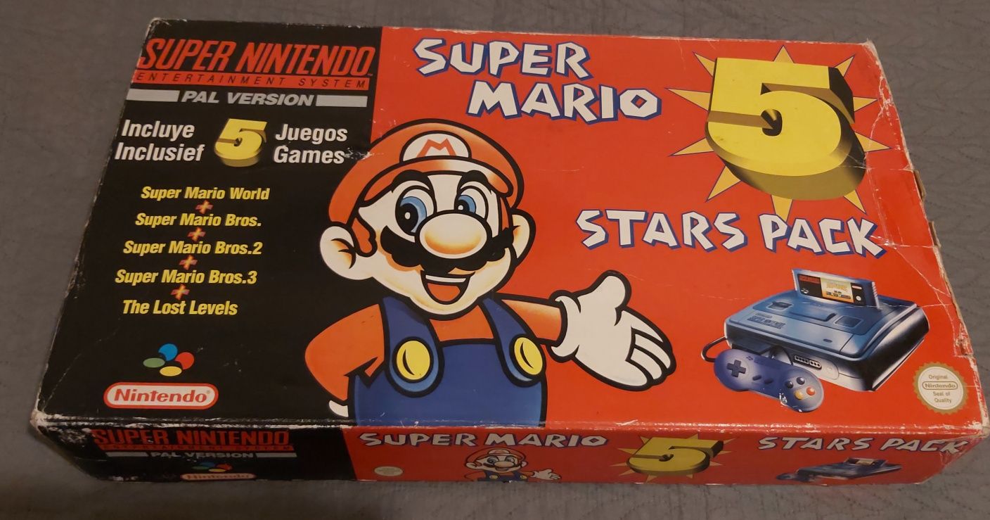 Super nintendo super Mario 5 Stars pack