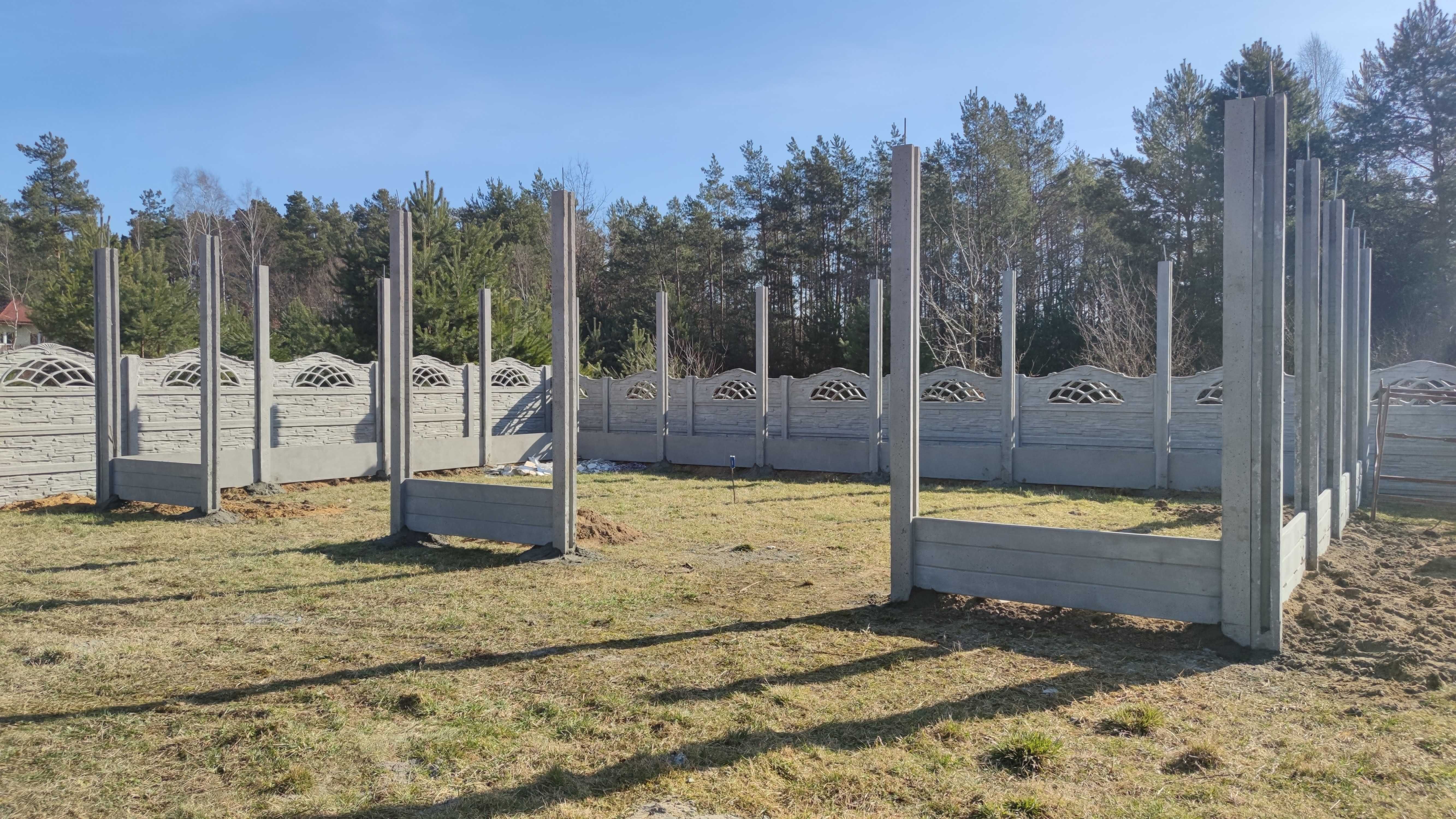 Ogrodzenia, garaże, wiaty, budynki z płyt betonowych