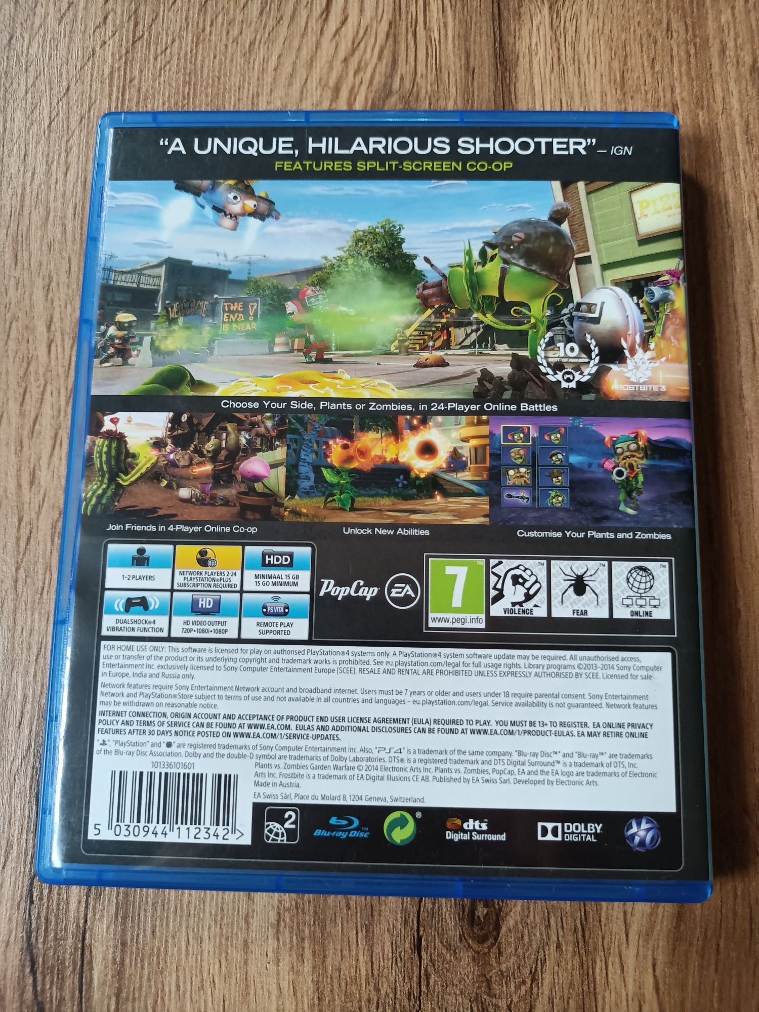 Plants vs Zombies Garden Warfare PS4