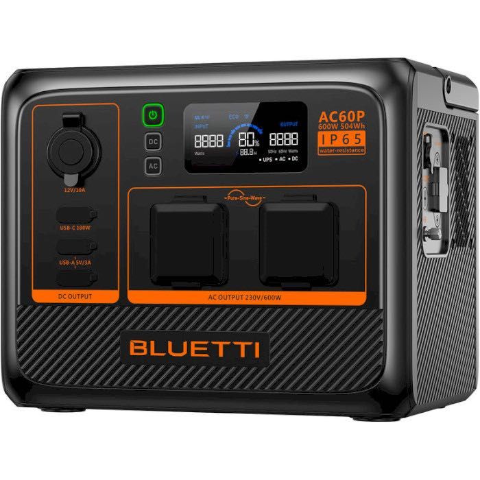 Аккумуляторная электростанция Bluetti AC60P 600W, официальная гарантия