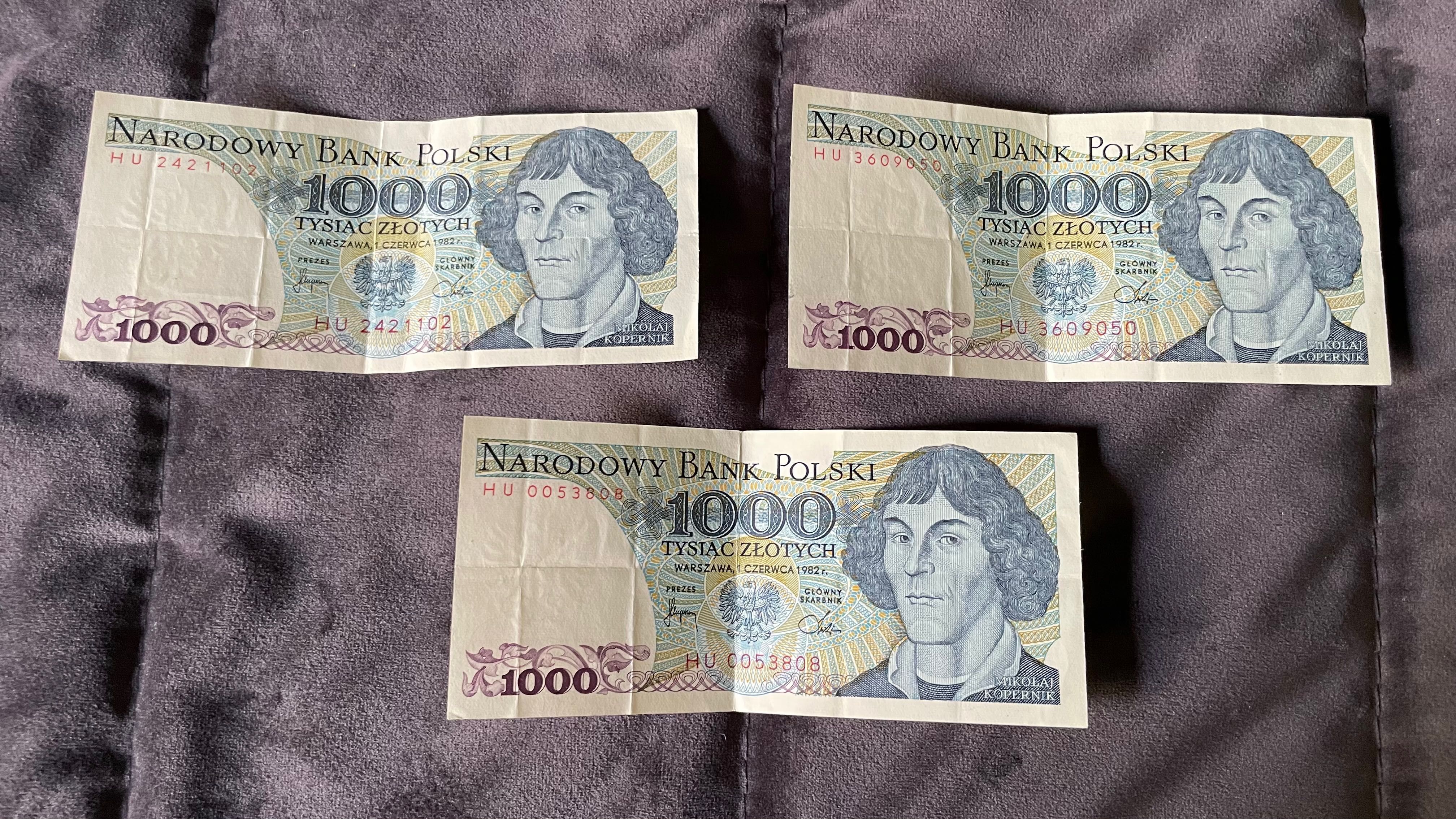 Banknoty PRL 1000zł 1982r. Mikołaj Kopernik