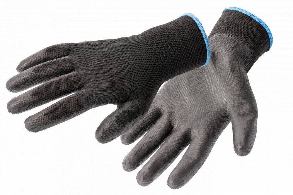 Rękawice Robocze Ochronne Poliuretanowe Czarne 120 par