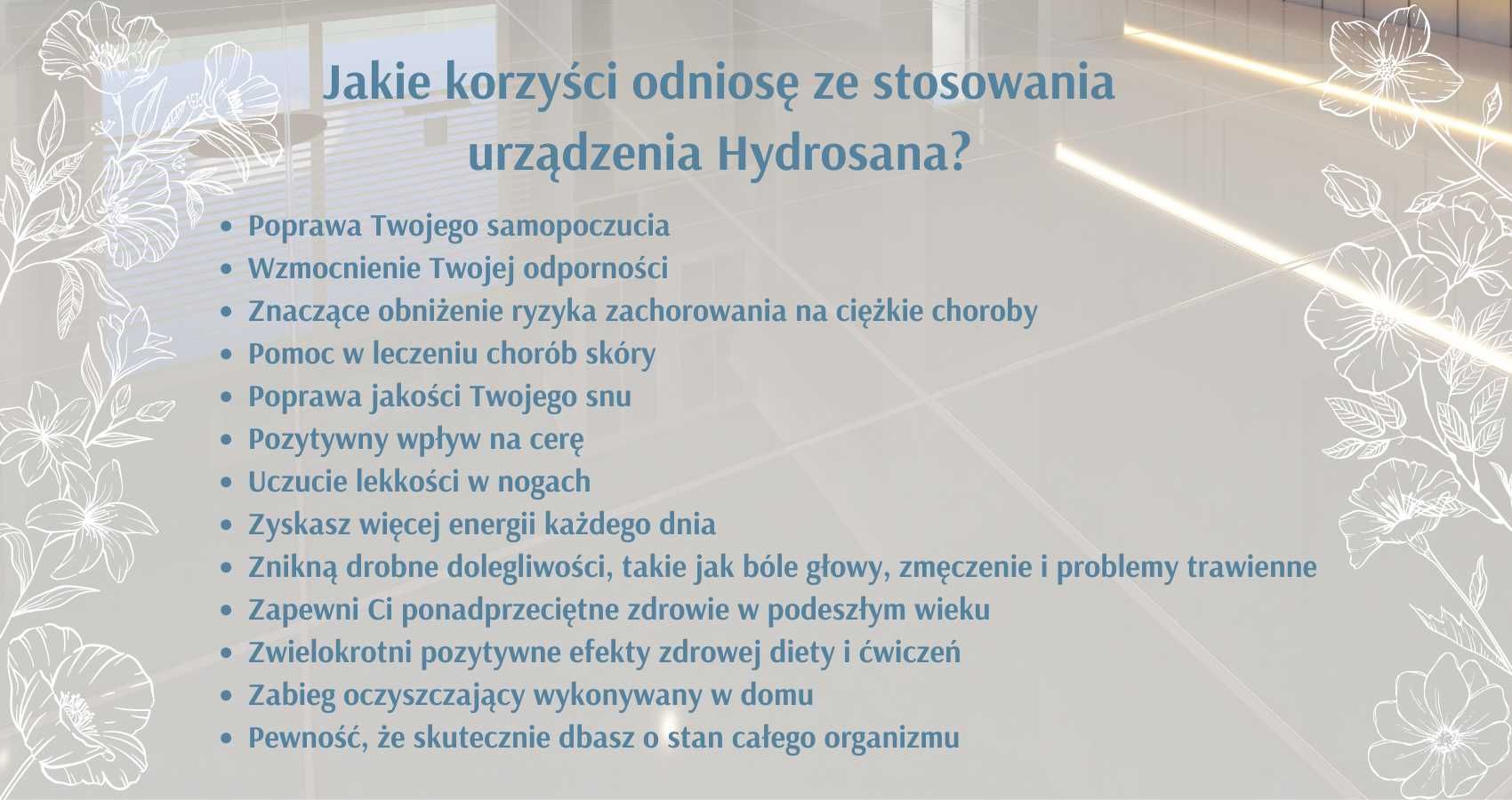 HYDROSANA Detox SPA oczyszczanie toksyn z organizmu 2 jonizatory