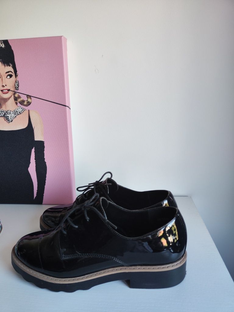 Buty oksfordki czarne new look
