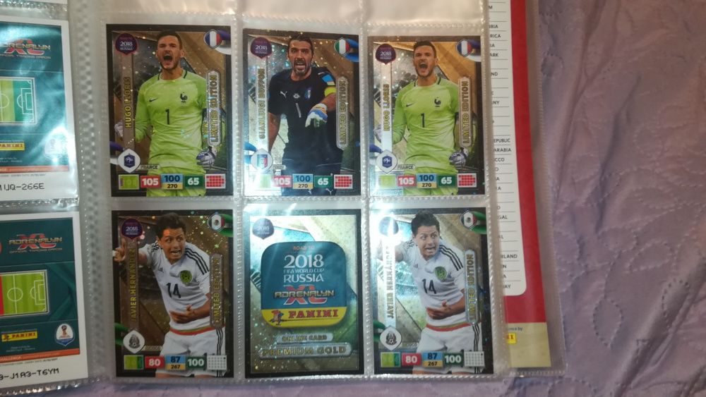 Karty LIMITED Edition Panini ROAD TO RUSSIA 2018