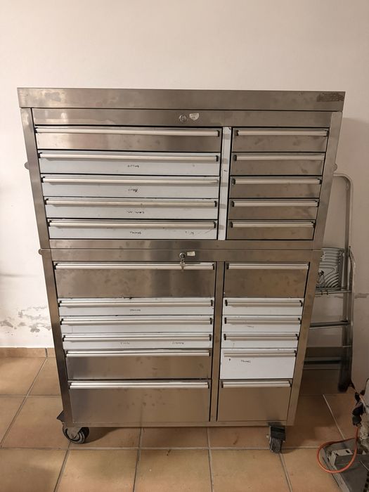 Conjunto de Armarios em inox