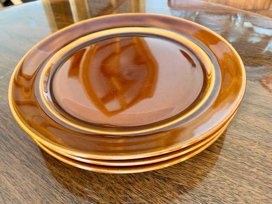 talerze płaskie, obiadowe porcelit PRUSZKÓW, vintage, idealne - PRL