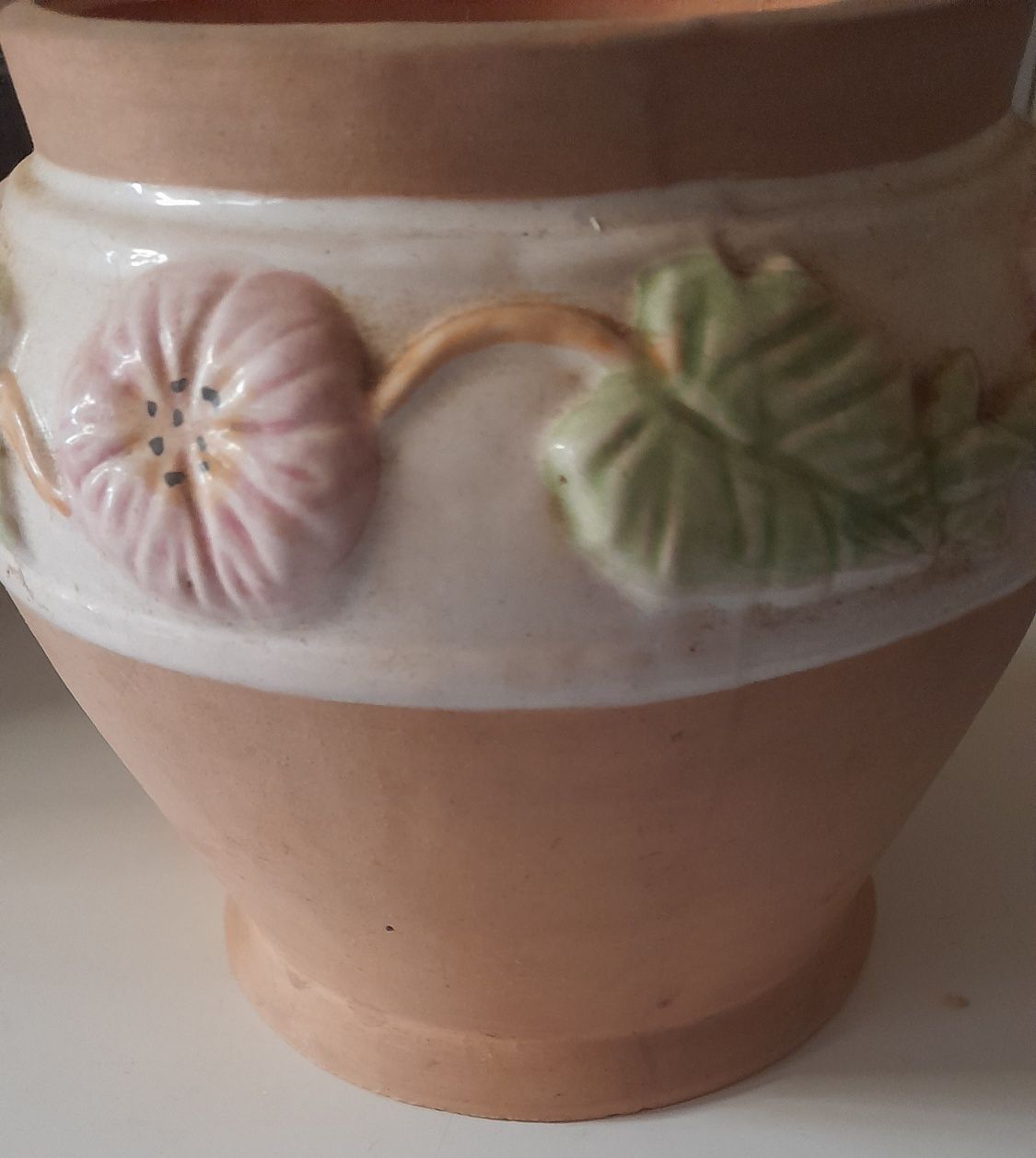 Pote decorativo vintage em terracota 13,5x17 cm - ÚLTIMOS DIAS