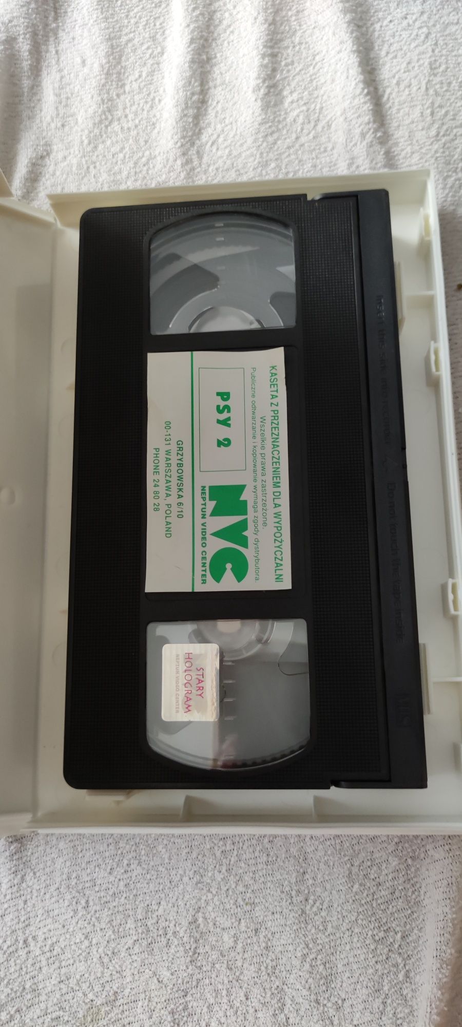 Używane kasety VHS psy 2 części