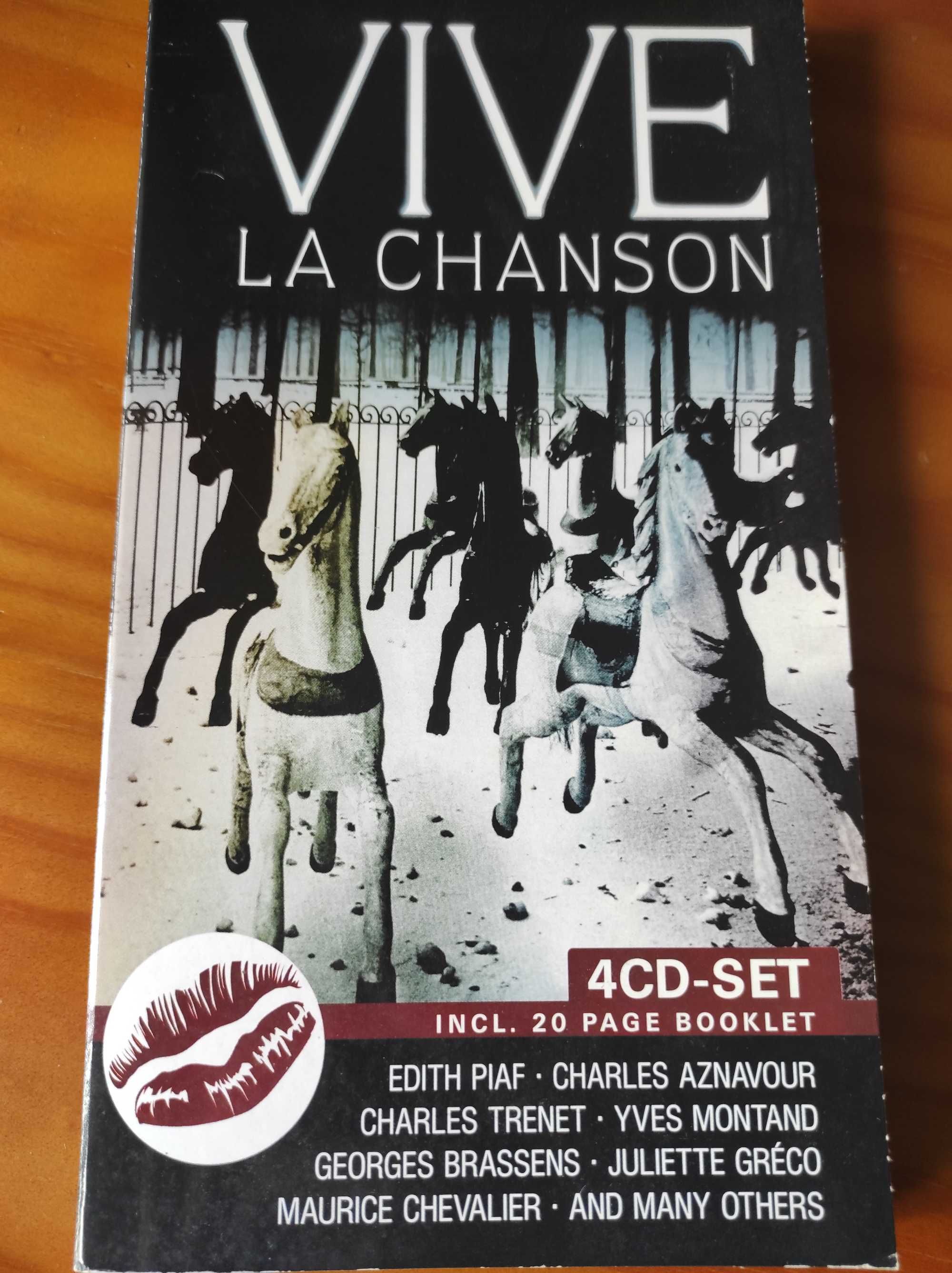 Vive lá chanson  pack de 4 CDs