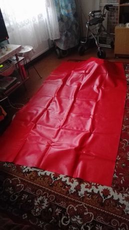 Skaj czerwony  uniwersalny 140 cm x 2,44 cm