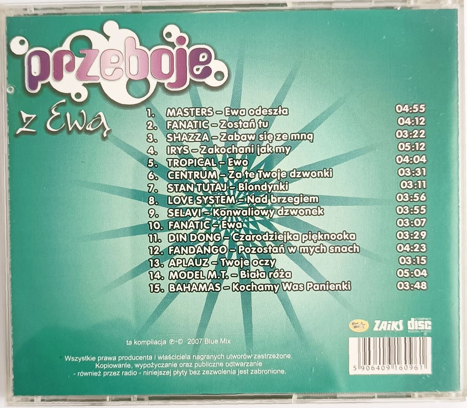 Przeboje Z Ewą 2007r Fanatic Masters Aplauz Stan Tutaj