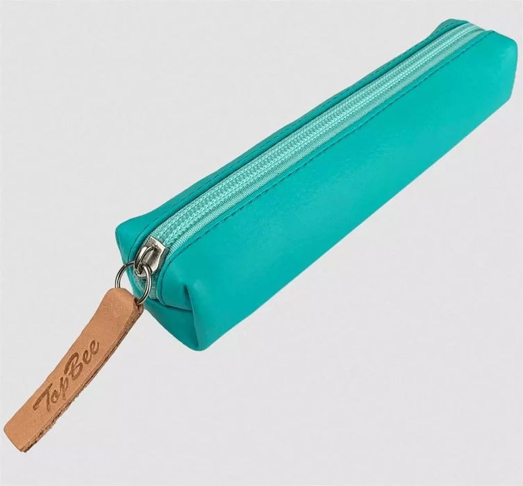 Piórnik mini prostokąt Turkus pastel. Bee-bee