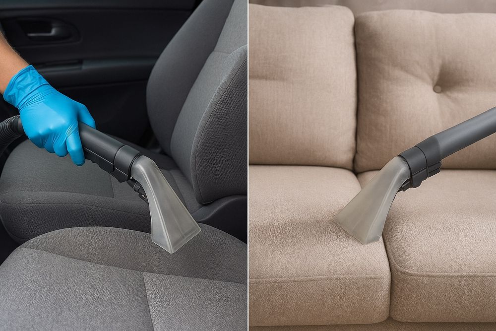 Pranie Tapicerki Samochodowej Meblowej oraz Polerowanie Lamp