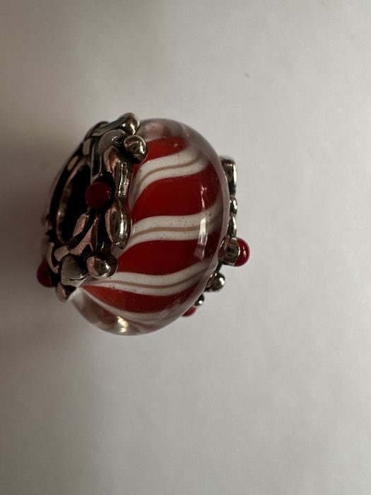 Charms szklo murano cukierkowy świąteczny