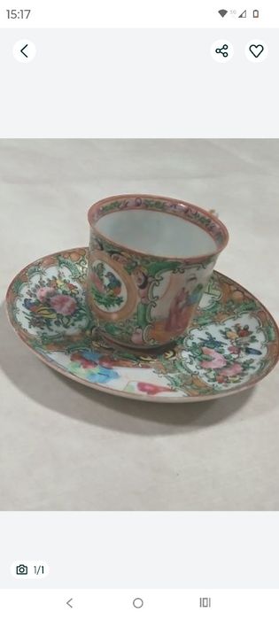 Chávenas de casca de ovo fabricadas em Macau anos 50