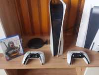 PS5 z napędem 2 pady stan zadbany