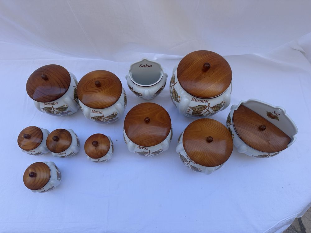 Conjunto 11x Potes Porcelana BELVER