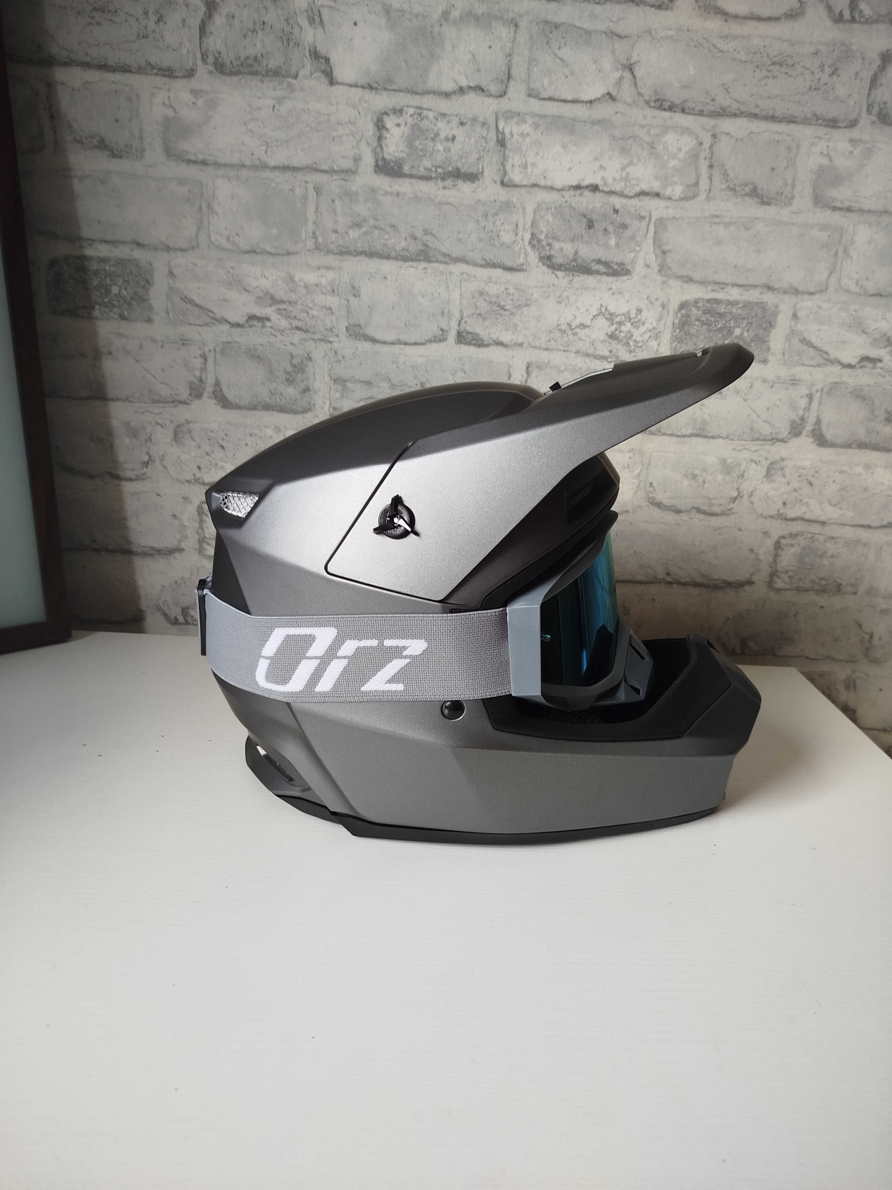 Kask cross gogle zestaw plus gratis quad rower hulajnoga ATV r. S-XL