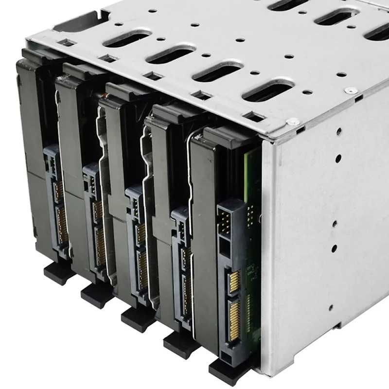 Drive Bay em Aço Inoxidável para Discos de 5,25" com Ventilador - Novo