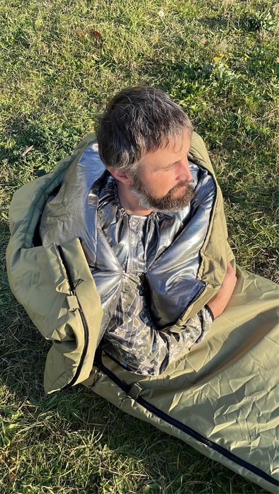 Зимовий Спальник-ковдра тінсулейт -10 непромокаючій спальний мішок