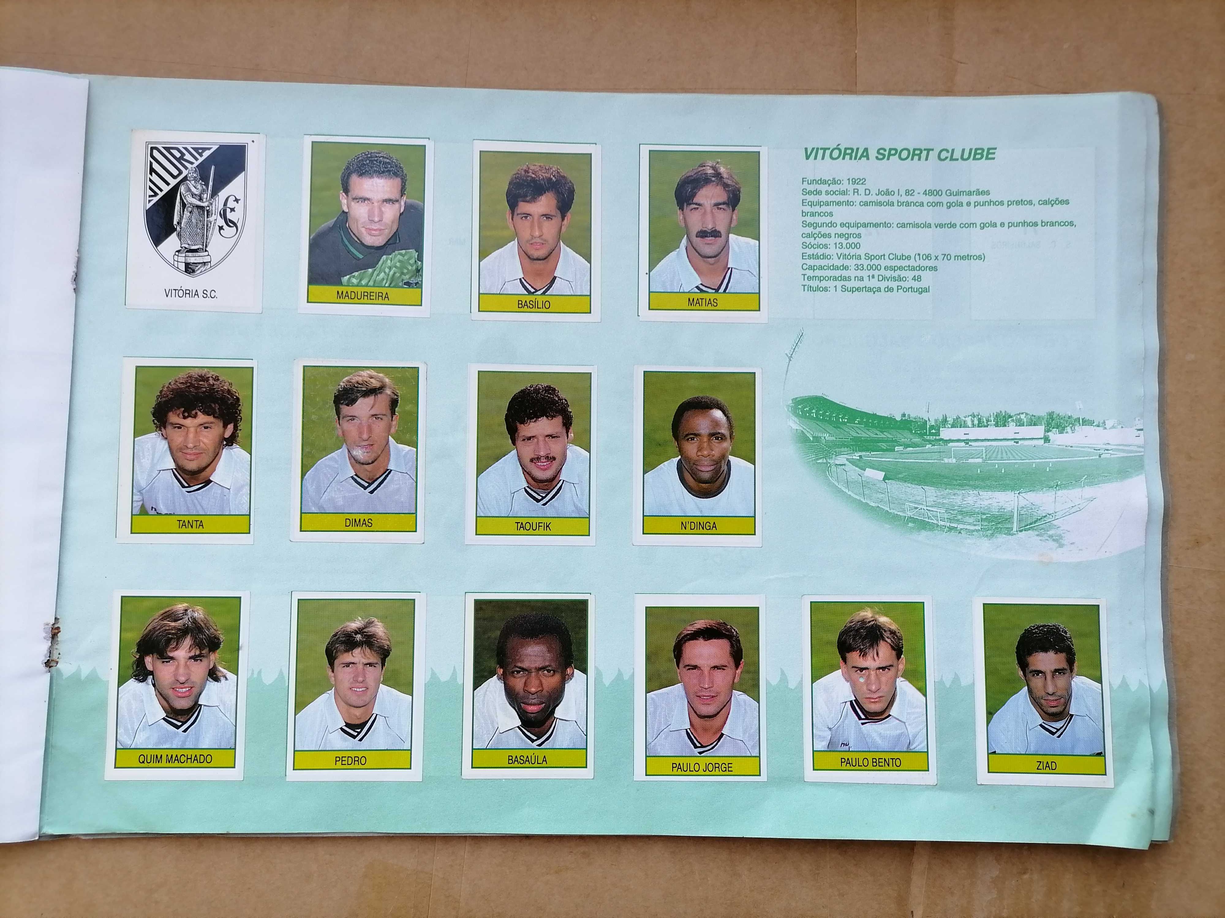 Caderneta Cromos *COMPLETA* FUTEBOL em ACÇÃO 1993 Yogurtes Longa Vida
