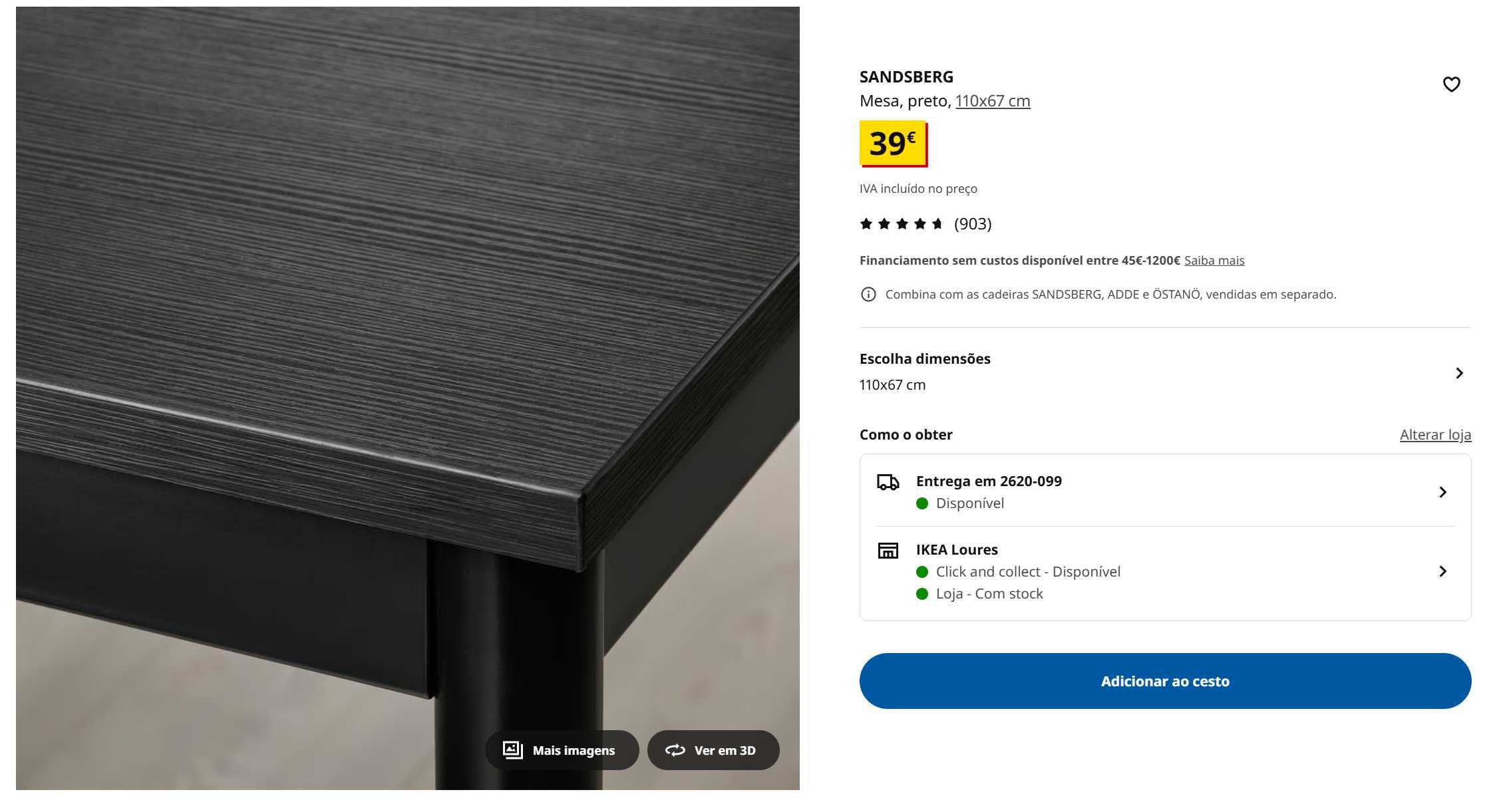 Mesa - Ikea Sandsberg