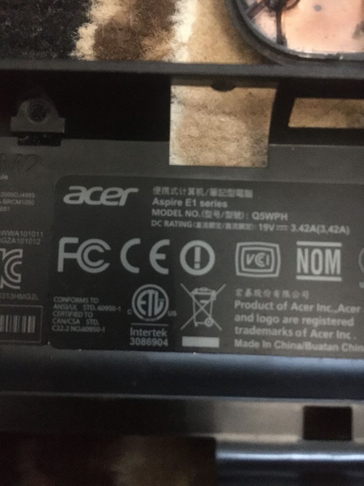 Продам запчасти к ноутбуку acer