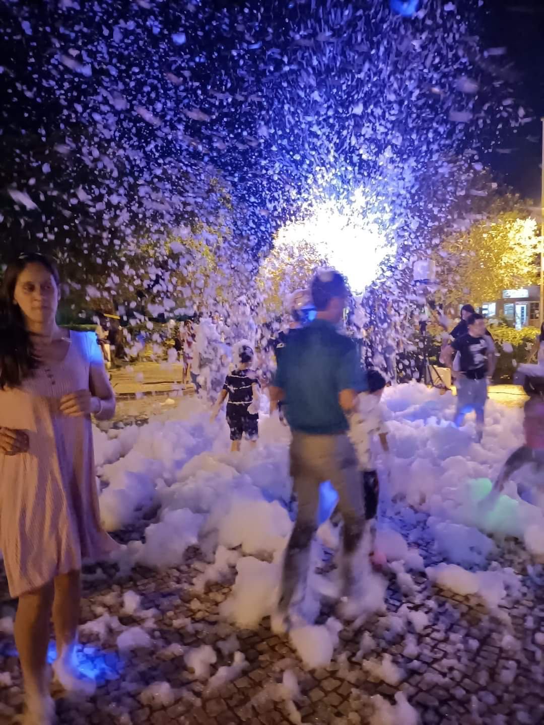 Festa da Espuma com canhão