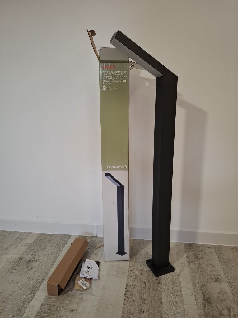 Lampa ogrodowa GoodHome Kalari M 95cm 1200 lm IP44 aluminium grafitowa