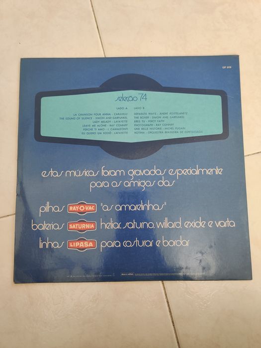 Vinil Seleção 74 - Grupo Microlite