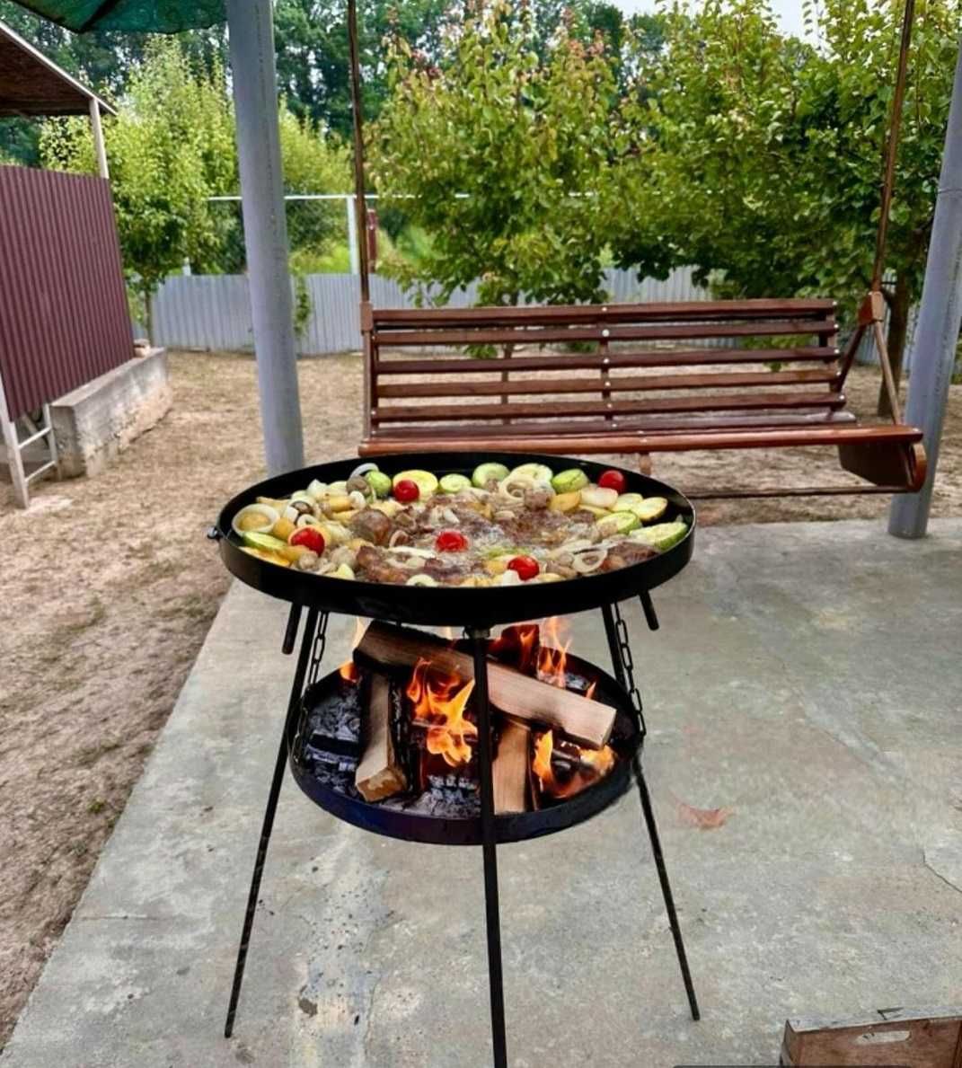 Сковорода із диску 40 50 і 60 см. для природи садж мангал чохол BBQ