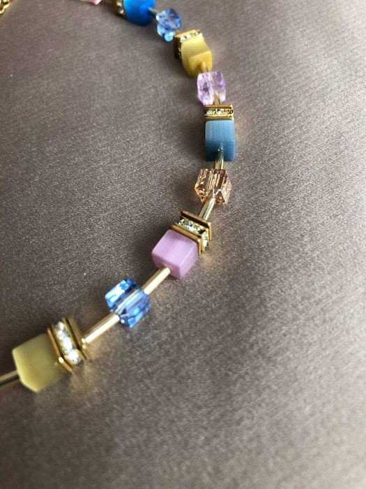 Кольє ручної роботи "Сонячна акварель"