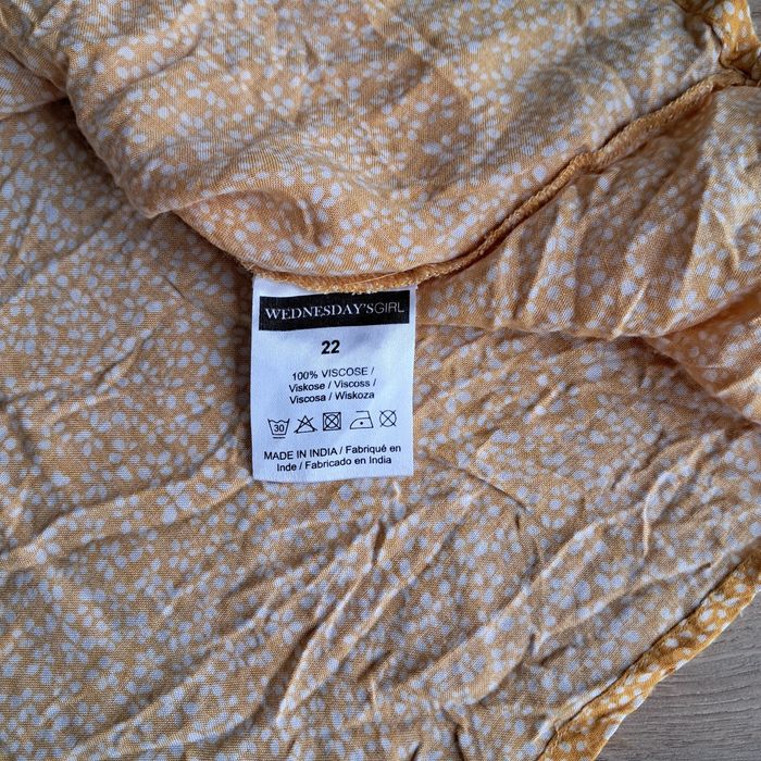 Midi spódnica w drobne kwiatuszki wiskoza 4XL-5XL 48-50