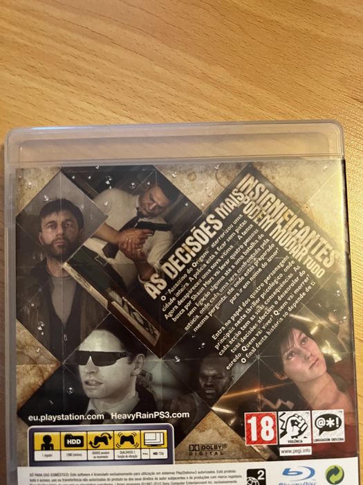 Jogo PS3 Heavy Rain.