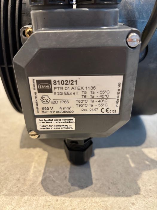 Wentylator rurowy promieniowy Helios RRK 180 EX