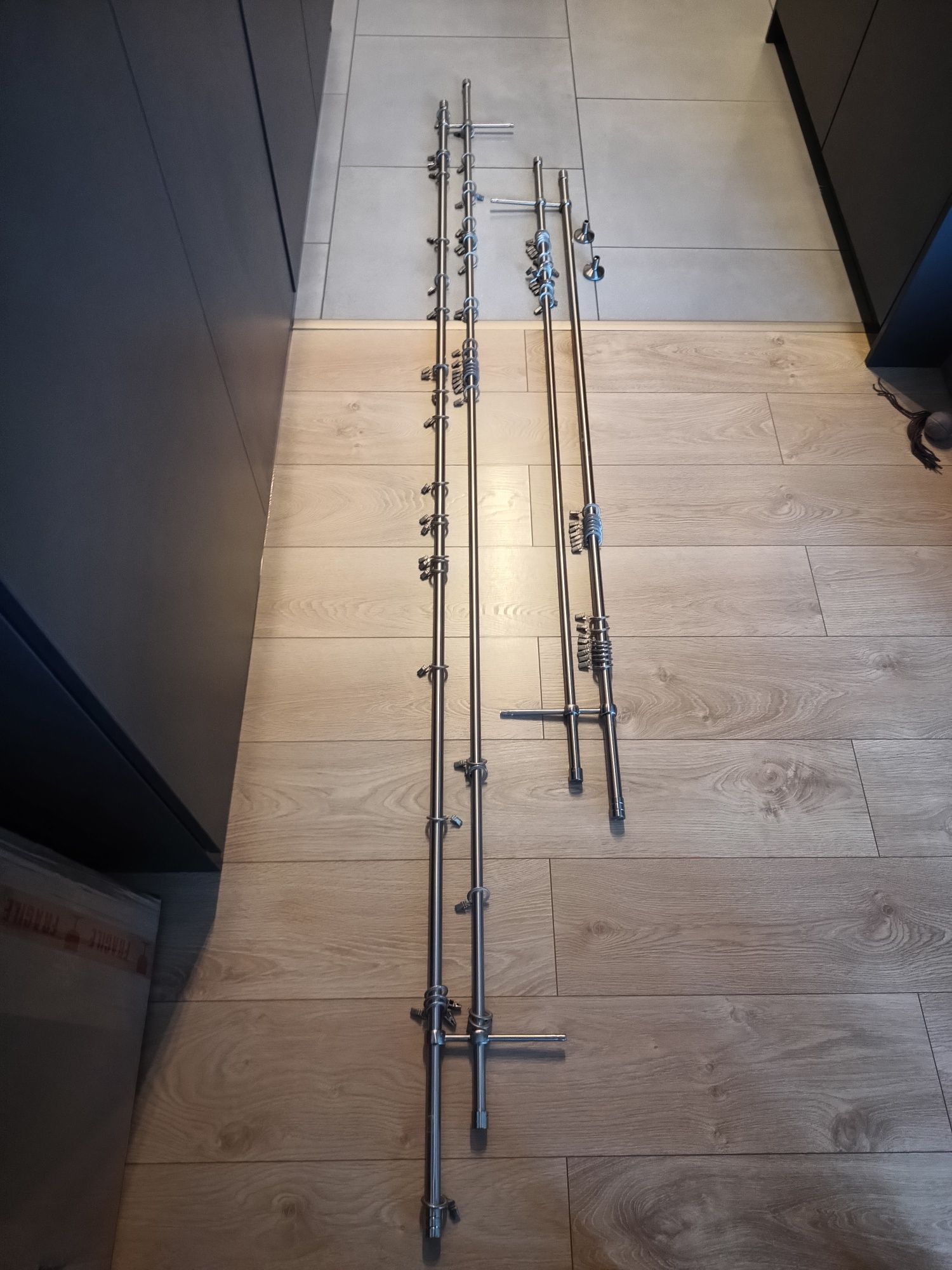 Karnisz podwójny Inspire Forio 140 cm z żabkami stan bardzo dobry