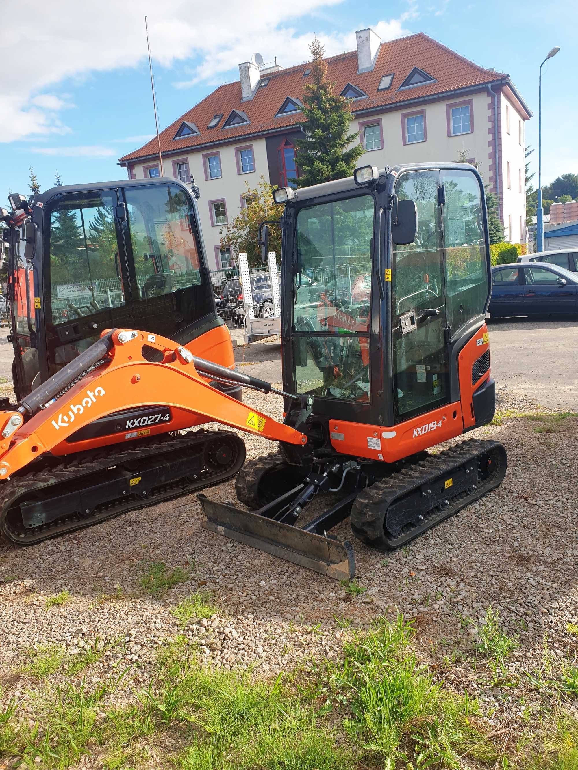 Wynajem   Minikoparkę Kubota KX019-4   /  350 zł +vat  430,50 zł