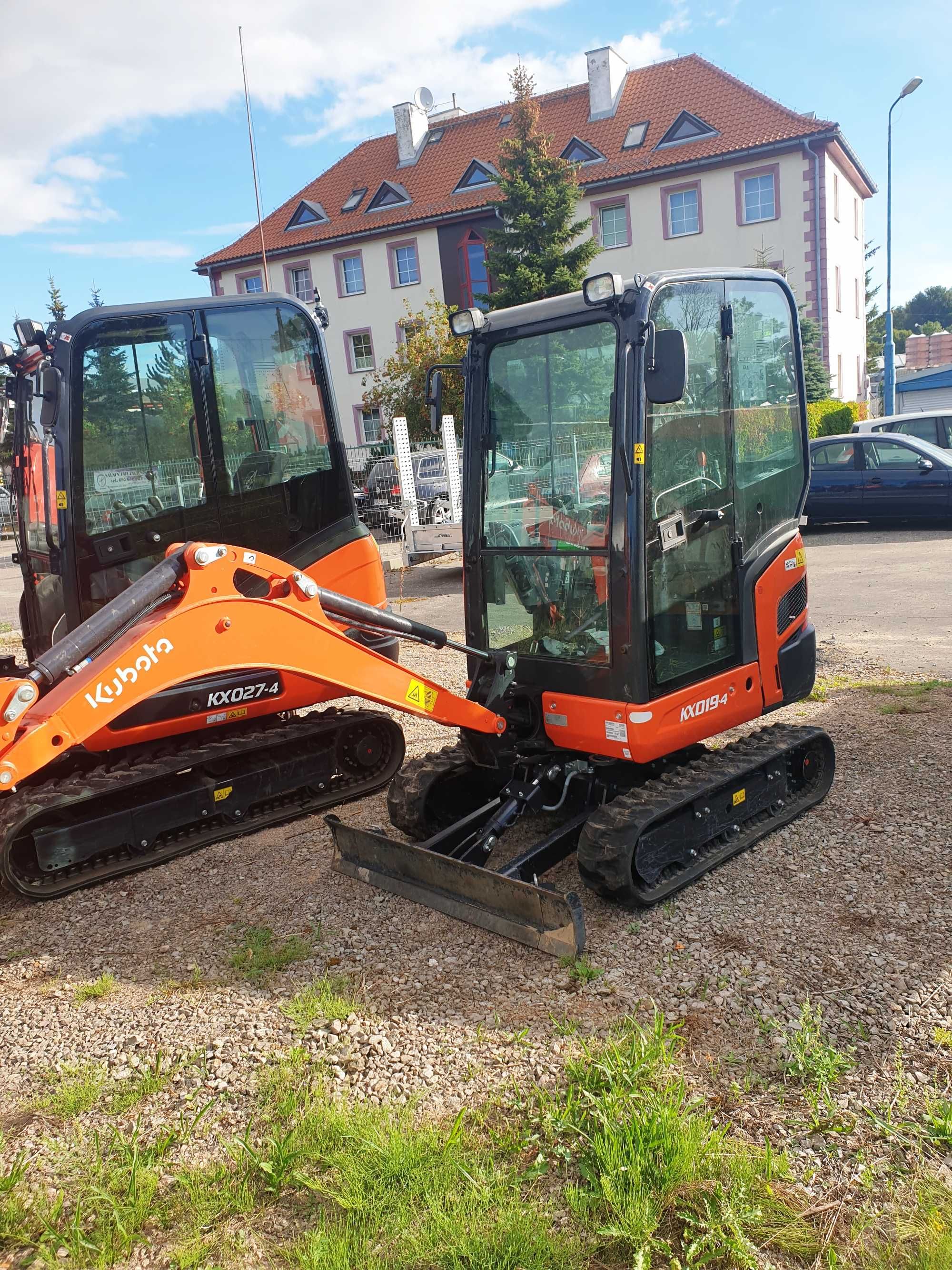 Wynajem   Minikoparkę Kubota KX019-4