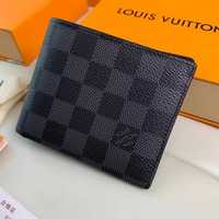 Grafitowy portfel LOUIS VUITTON Slender Series Damier